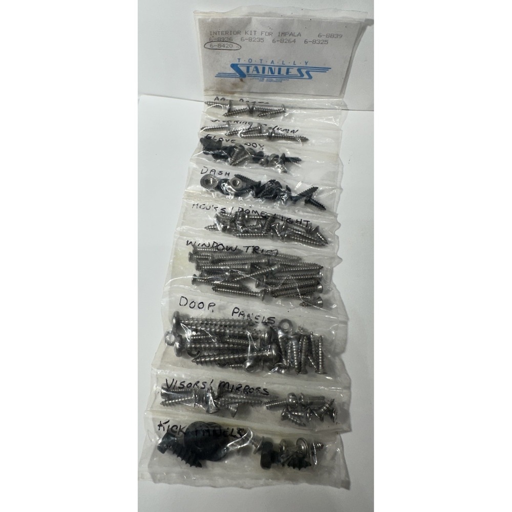 Chevy Impala Interior Kit- Totally Stainless 6-8420